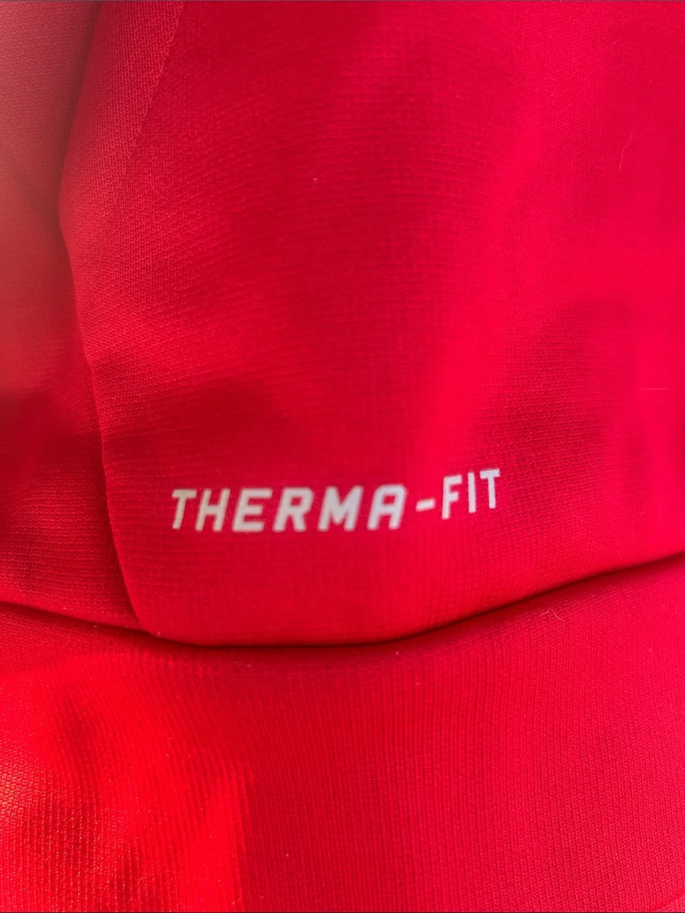 Nike Red Hoodie with Patterned Logo